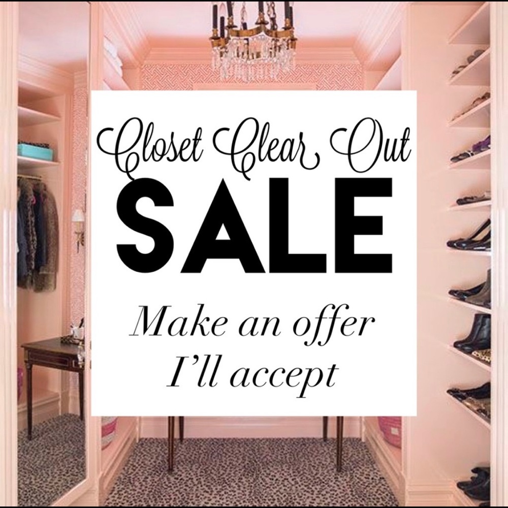 CLOSET CLEAR OUT SALE BIG DISCOUNTS